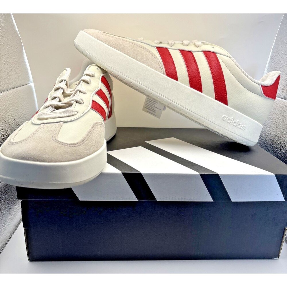 adidas Barreda Mens Shoes Size 10.5 Alumina Better Scarlet Red T-Toe JR1319 NIB